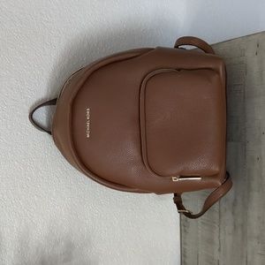Michael Kors Brown Leather Backpack